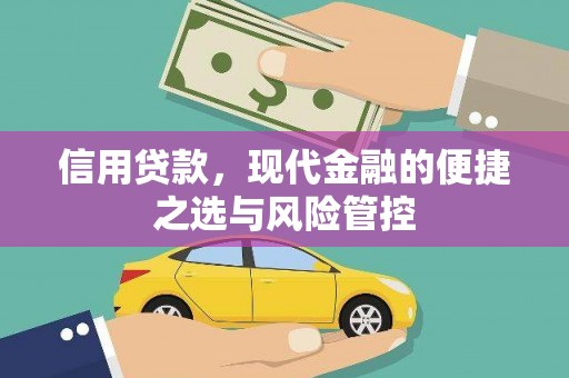 新埔信用贷款，现代金融的便捷之选与风险管控