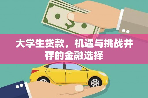 新埔大学生贷款，机遇与挑战并存的金融选择