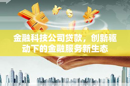 新埔金融科技公司贷款，创新驱动下的金融服务新生态