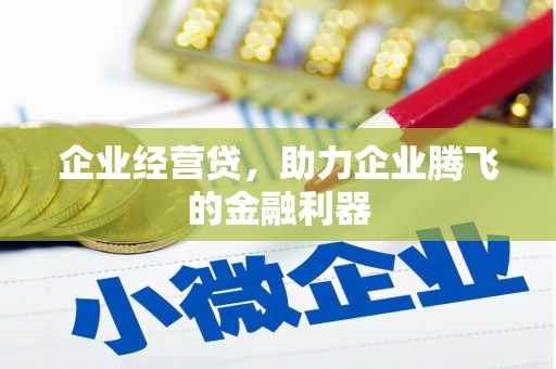 新埔企业经营贷，助力企业腾飞的金融利器