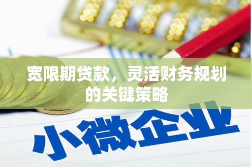 新埔宽限期贷款，灵活财务规划的关键策略
