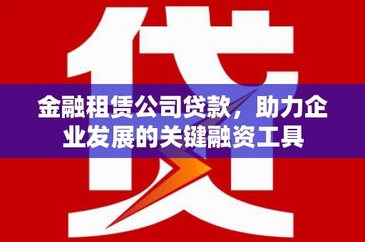 新埔金融租赁公司贷款，助力企业发展的关键融资工具
