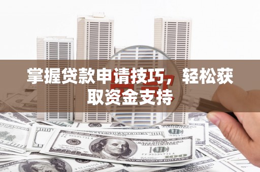 新埔掌握贷款申请技巧，轻松获取资金支持