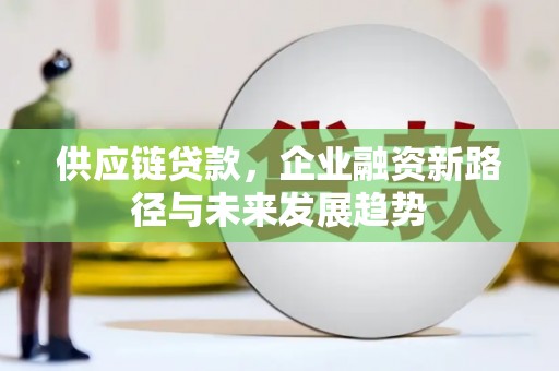 新埔供应链贷款，企业融资新路径与未来发展趋势