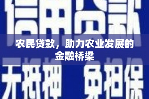 新埔农民贷款，助力农业发展的金融桥梁