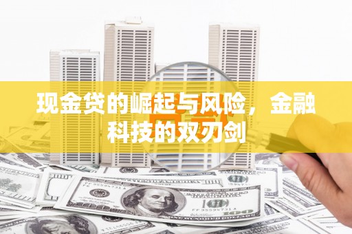 新埔现金贷的崛起与风险，金融科技的双刃剑