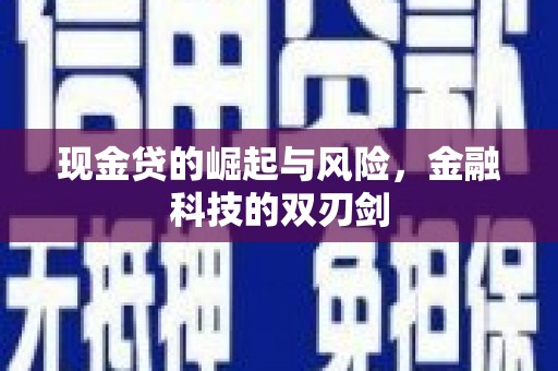 新埔现金贷的崛起与风险，金融科技的双刃剑