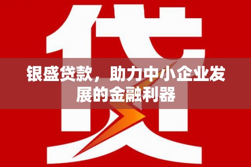 新埔银盛贷款，助力中小企业发展的金融利器