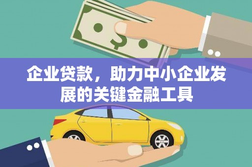 新埔企业贷款，助力中小企业发展的关键金融工具