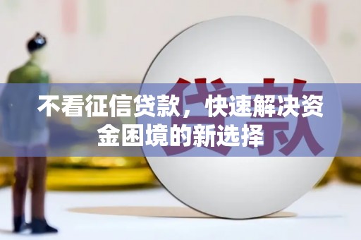 新埔不看征信贷款，快速解决资金困境的新选择