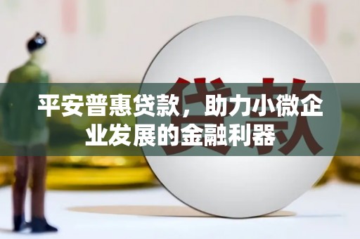 新埔平安普惠贷款，助力小微企业发展的金融利器