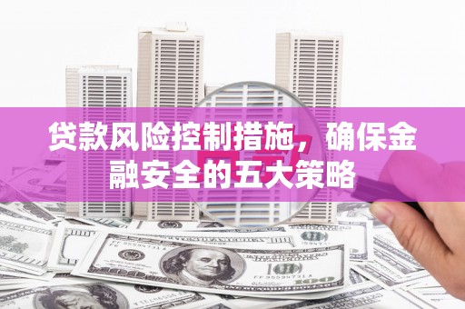 新埔贷款风险控制措施，确保金融安全的五大策略