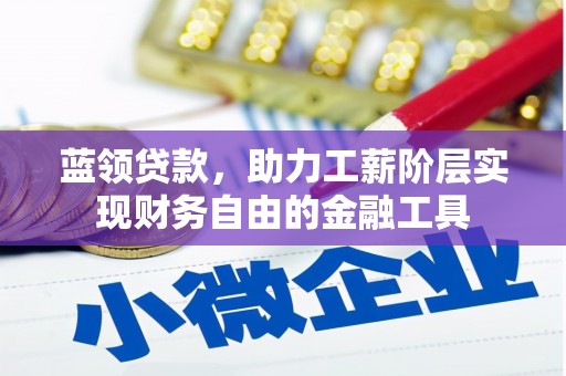 新埔蓝领贷款，助力工薪阶层实现财务自由的金融工具
