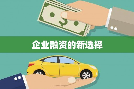 新埔企业融资的新选择