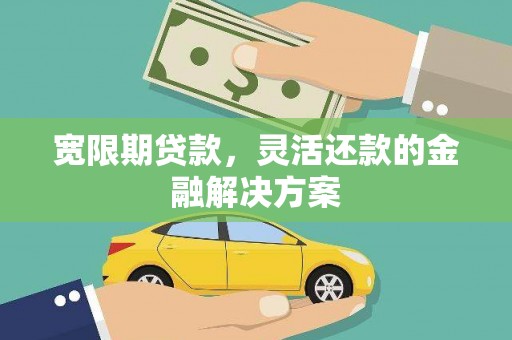 新埔宽限期贷款，灵活还款的金融解决方案
