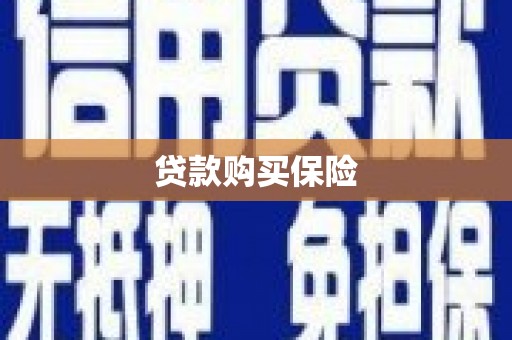 新埔贷款购买保险