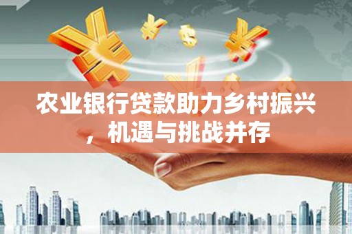 新埔农业银行贷款助力乡村振兴，机遇与挑战并存