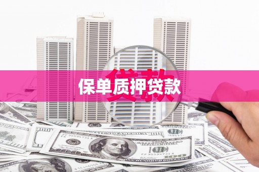 新埔保单质押贷款