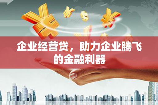 新埔企业经营贷，助力企业腾飞的金融利器