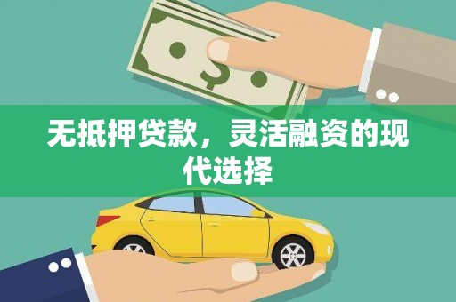 新埔无抵押贷款，灵活融资的现代选择