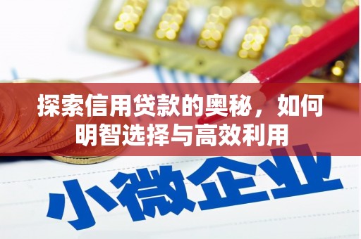 新埔探索信用贷款的奥秘，如何明智选择与高效利用