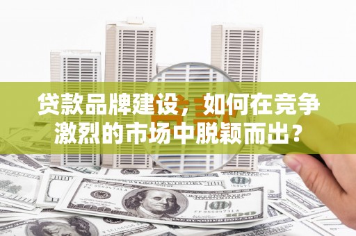 新埔贷款品牌建设，如何在竞争激烈的市场中脱颖而出？