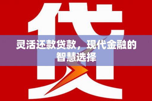新埔灵活还款贷款，现代金融的智慧选择