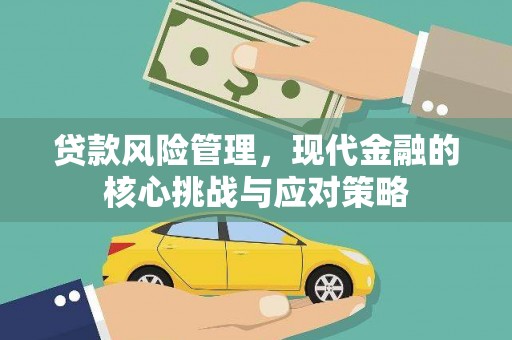 新埔贷款风险管理，现代金融的核心挑战与应对策略
