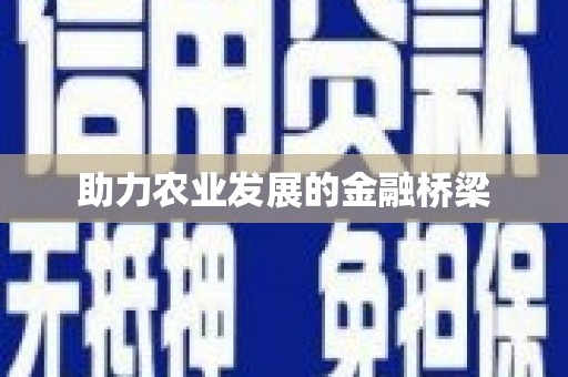 新埔助力农业发展的金融桥梁