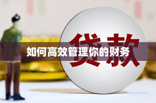 新埔如何高效管理你的财务