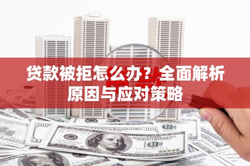 新埔贷款被拒怎么办？全面解析原因与应对策略