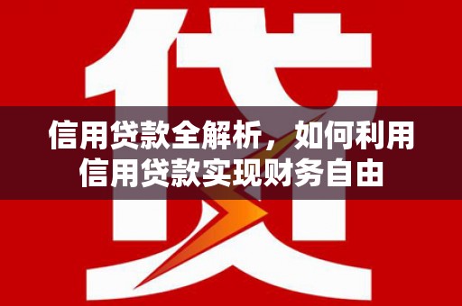 新埔信用贷款全解析，如何利用信用贷款实现财务自由