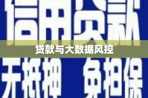 新埔贷款与大数据风控